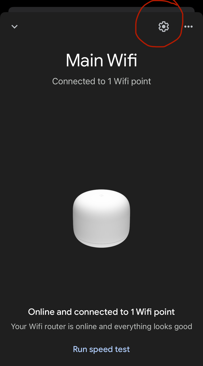 Google Home App Connection Screen