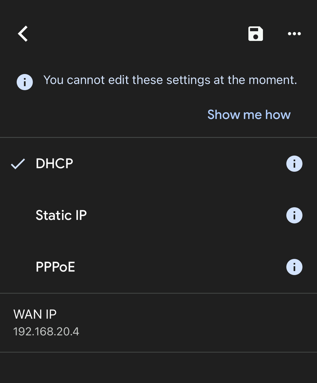 WAN Connection Settings